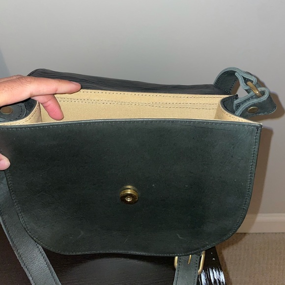 Gray Leather Crossbody Bag - Picture 4 of 5